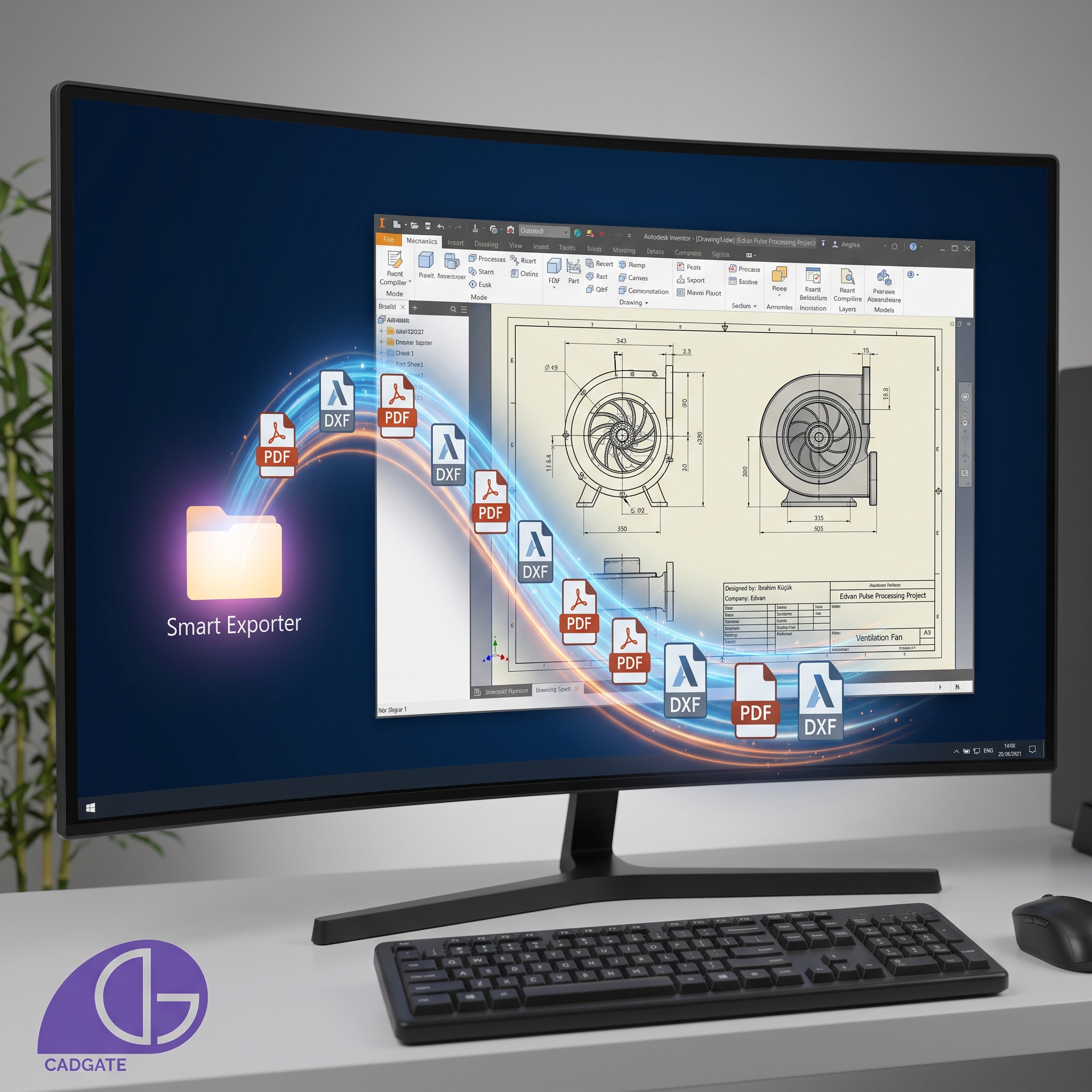 Autodesk Inventor PDF ve DXF otonom aktarım makrosu