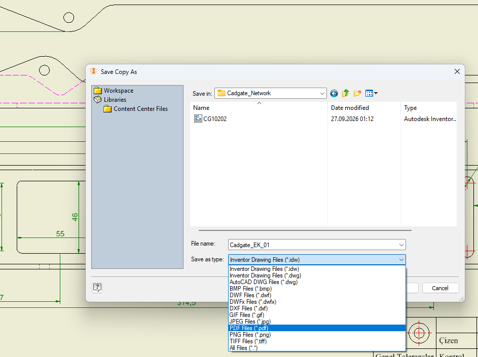 Manual CAD Export Folders